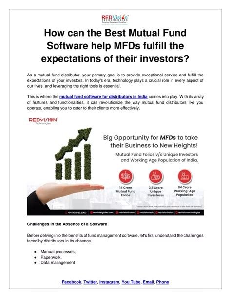 PPT How Can The Best Mutual Fund Software Help MFDs Fulfill The