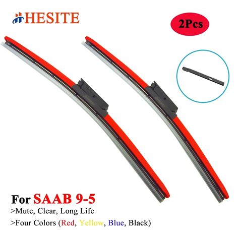 HESITE Colorful Wiper Blades For SAAB 9 5 YY3E YY3G 1997 2000 2005 2008