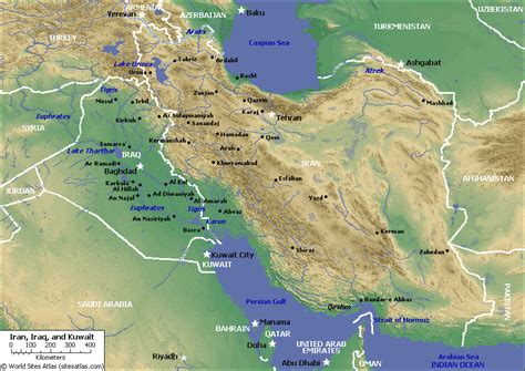 iran map physical - Map Pictures