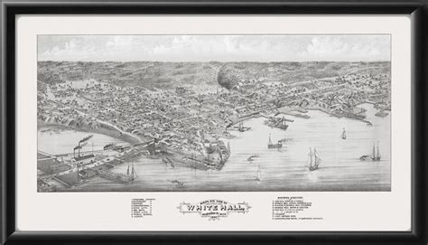 Whitehall, Michigan 1880 - Historic Map