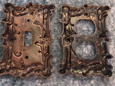 Vintage Metal Switch Plate Vintage Light Switch Cover Switch Plate