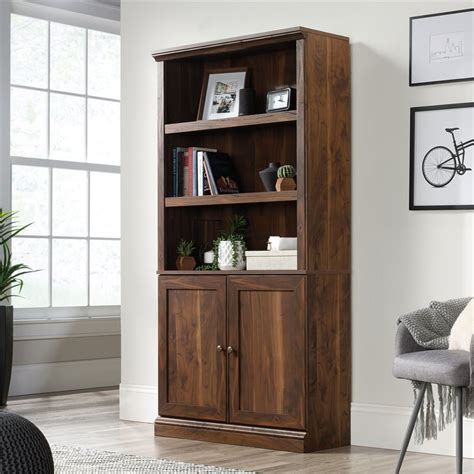 Sauder Select Engineered Wood Bookcase In Grand Walnut Finish Homesquare