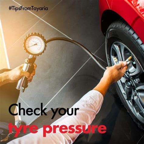 Optimum Tyre Pressures Safety Savings Tips