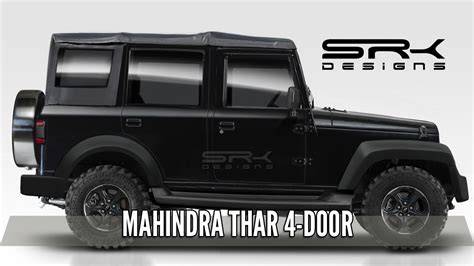 2020 Mahindra Thar 4 Door Rendering SRK Designs YouTube