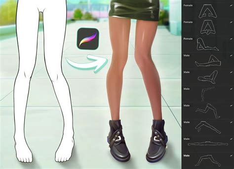 An Animated Image Of A Woman S Legs And Shoes