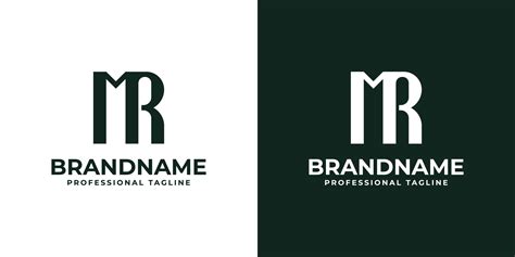 Letters Mr Monogram Logo Suitable For Any Business With Rm Or Mr