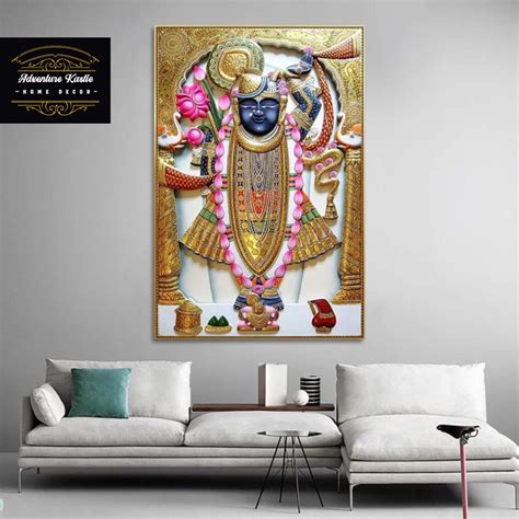 Tirupati Balaji Lord Venkateshwara Crystal Porcelain 3d Wall Art