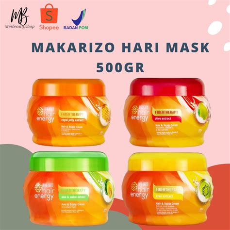 Jual Makarizo Hair Energy Fibertheraphy Creambath Aloe Melon Kiwi