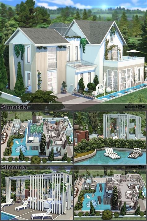 The Sims 4 Ts4 House Sims4 House Nocc Sims4 Ideas Sims4 Houses Simetria Sims 4 House Building