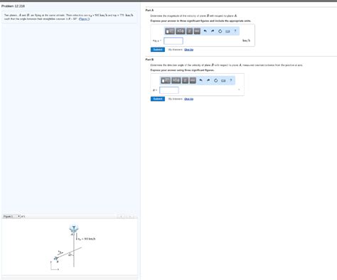 Solved Two Planes A And B Are Flying At The Same Altitude Chegg