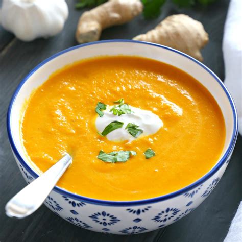 Karotten Ingwer Kokos Suppe Essen Rezept