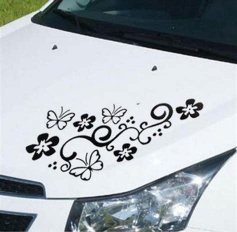 Ploteo Flores Y Mariposas Calco Tatoo Tuning Auto Camioneta Car Tuning