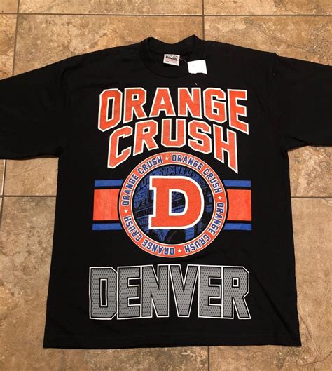 Vintage Denver Broncos Orange Crush Shir Orange Crush Crushed Shirt