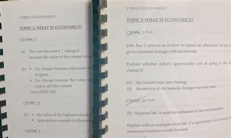 Econ by topic past paper 興趣及遊戲 書本 文具 教科書 Carousell