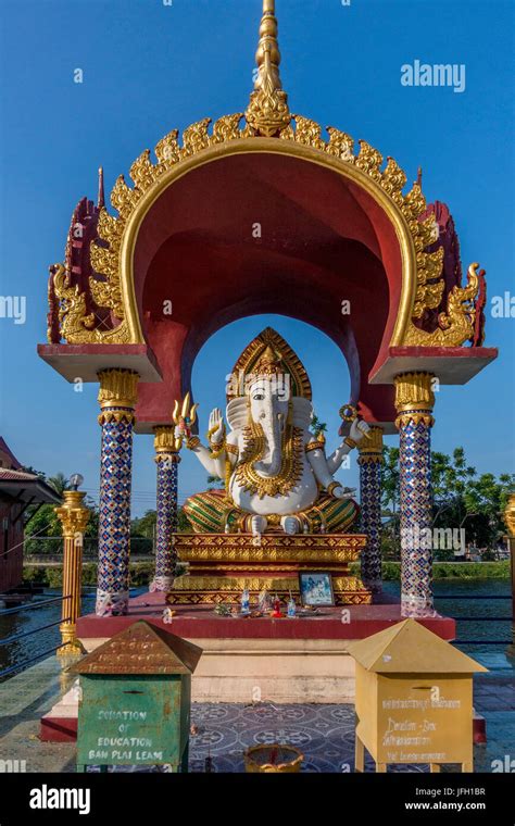 Wat Plai Laem Tempel In Ban Bo Phut Island Ko Samui Thailand Asia