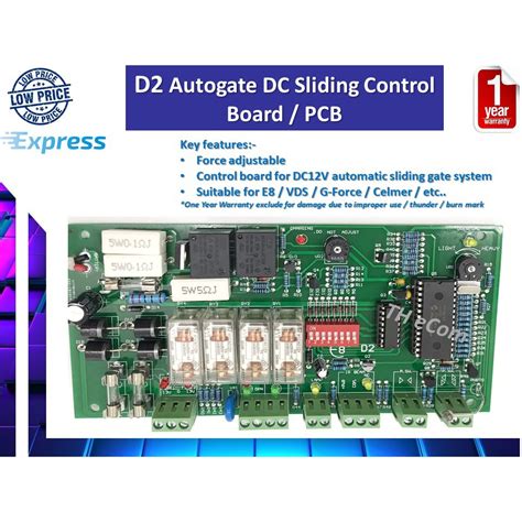 D2 Autogate Dc Sliding Control Panel Board Shopee Malaysia