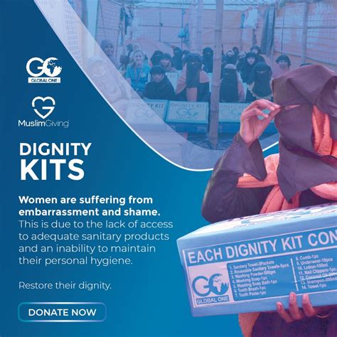 Dignity Kits for Women and Girls with Global One - Online fundraising ...