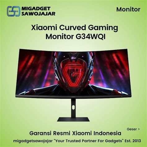 Jual Xiaomi Mi Curved Gaming Monitor Inch Hz Wqhd G Wqi G Wq