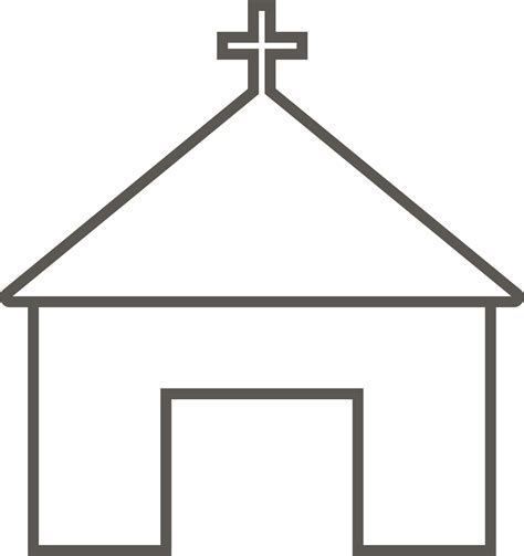 Church vector icon. Simple element illustration from map and navigation ...