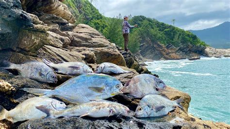 ESSA ISCA O PEIXE É GARANTIDO PESCARIA DE COSTÃO Rock Fishing