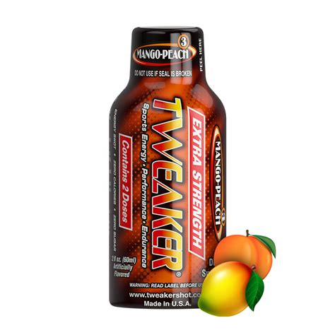 TWEAKER ENERGY SHOT - EXTRA STRENGTH 12 CT - Mango Peach - Tweaker Energy