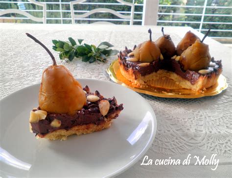 La Cucina Di Molly CROSTATA ALLE PERE CON CREMA AL CIOCCOLATO