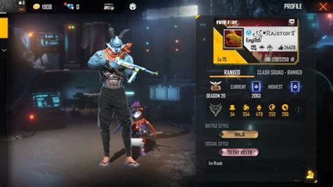 Raistar Free Fire ID Stats And More For March 2021