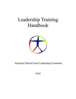 Ethical Culture Leadership Training Handbook PDF