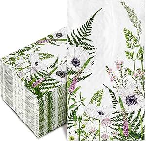 Amazon Anydesign Pack Floral Guest Napkins Vintage Wildflower