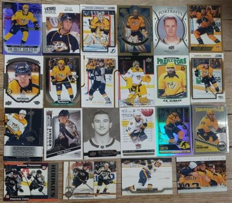 Nashville Predators Different Insert Hockey Card Lot Inserts Rookie