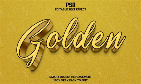 Effet De Texte Dor Fichier Psd Photoshop Premium