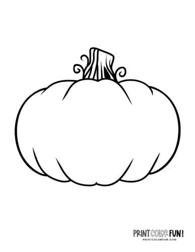 Pumpkin Outline Printables 5 Large Blank Pumpkin Templates For