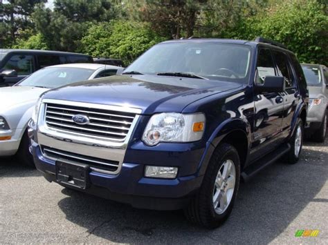 2008 Dark Blue Pearl Metallic Ford Explorer Xlt 4x4 28936770 Photo 1 Car