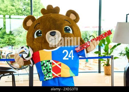 Munich Euro Mascot Albart During The Uefa Euro Round Of