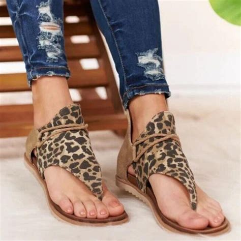 2020 Women Leopard Print Summer Sandals Kaaum