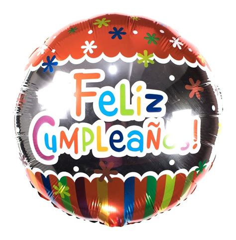 Globos Feliz Cumplea Os Met Licos Para Gas Helio Pz En