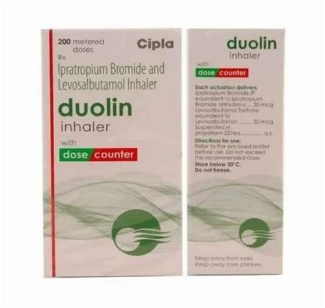 Cipla Duolin Inhaler Ipratropium Bromide And Levosalbutamol Inhaler