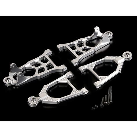 Cnc Metal Front Suspension A Arm Set For Hpi Rovan Km Baja B Ss T