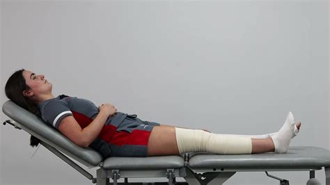 Knee Bends In Lying Post Op Video YouTube