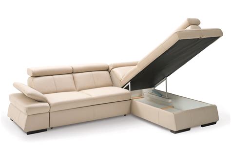 Gala Malpensa Sectional With Bed Storage Domesca