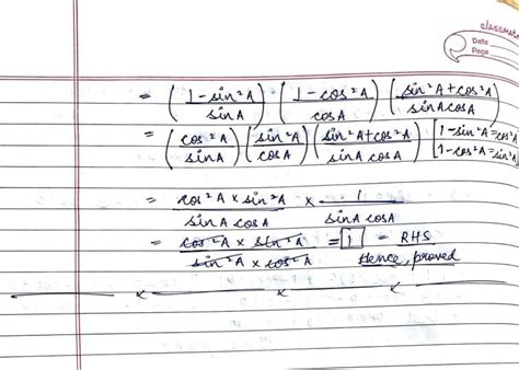 RD Sharma Solutions For Class 10 Trigonometric Identities Exercise 11 1