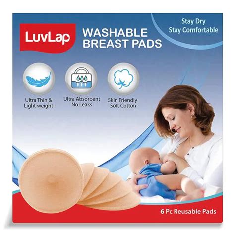 Luvlap Washable Maternity Nursing Breast Pads 6 Pcs JioMart