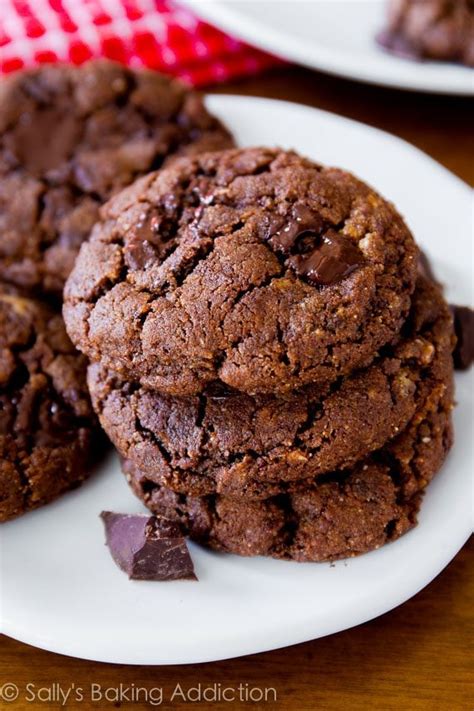 Dark Chocolate Almond Butter Cookies Sallys Baking Addiction