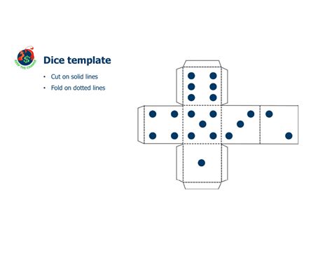 Dice Template Blue Download Printable Pdf Templateroller