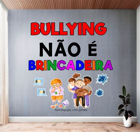 Cartaz Bullying Na Escola Librain