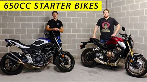 Honda Cb650r Vs Suzuki Sv650 Real World Test Ride Youtube