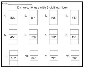 More Less More Less Digit Numbers Distance Learning