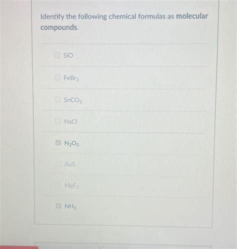 Answered Identify The Following Chemical Bartleby