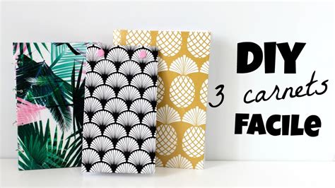 Diy Carnets Notebooks Facile Youtube