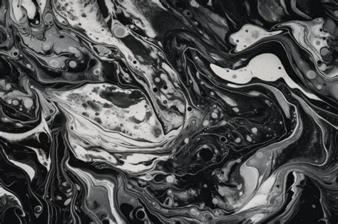 Premium AI Image | An abstract painting in black and white tones